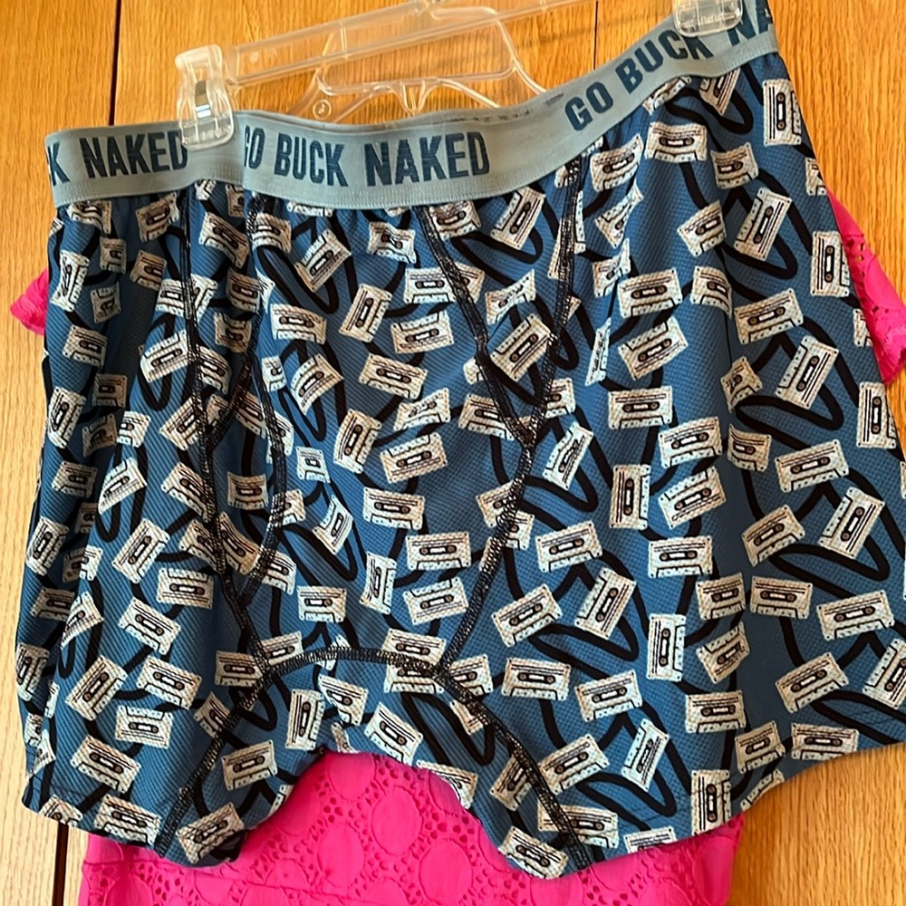 RARE Duluth Trading Go Buck Naked Cassette Tape Print Boxers Size XL Underwear
